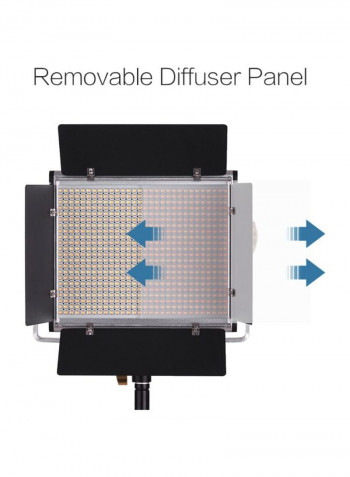 2-Piece LED Video Light Kit 9.1x7.9inch Black/White
