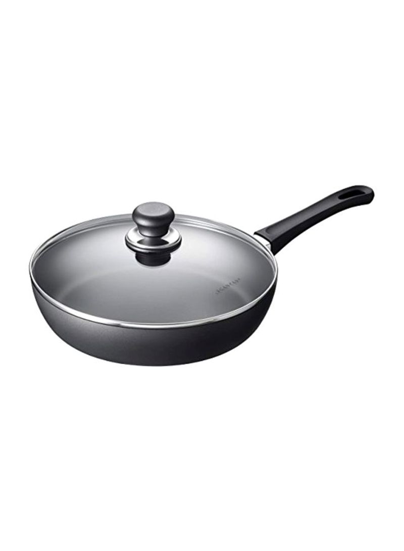 Saute Pan With Lid Black/Clear 3.25Quart