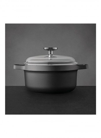 Gem Casting Casserole Black 28cm