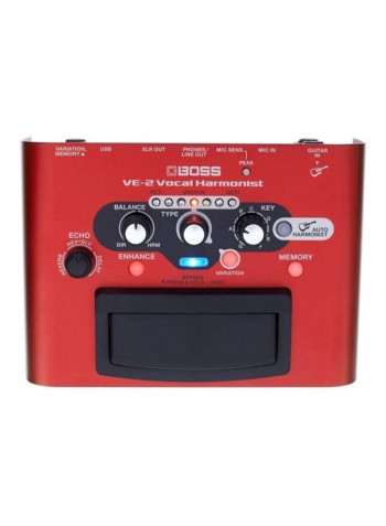 Portable Vocal Processor VE-2 Red/Black