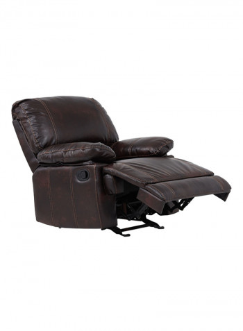 Glider 1-Seater Recliner Sofa Brown Standard