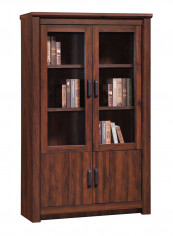Braxton 2-Glass Door Curio Cabinet Brown 181.1 x 44 x 195centimeter