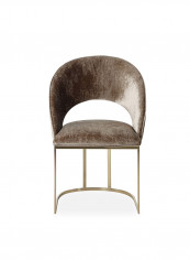 Cyprus Dining Chair Brown/Gold 88x50x59cm