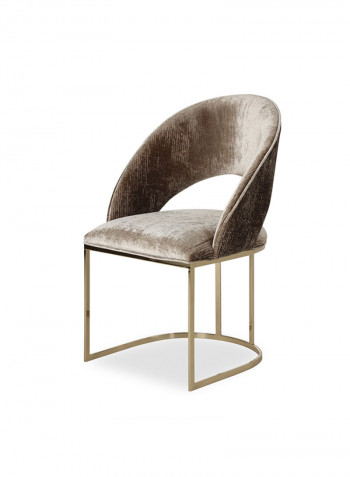 Cyprus Dining Chair Brown/Gold 88x50x59cm