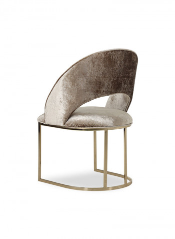 Cyprus Dining Chair Brown/Gold 88x50x59cm