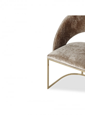 Cyprus Dining Chair Brown/Gold 88x50x59cm