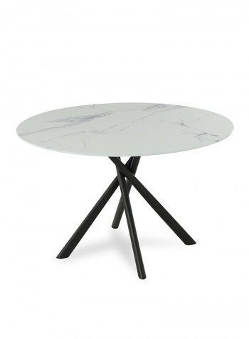 Judy Round Dining Table White 120x120x76cm