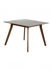 New Kris 4-Seater Dining Set Dark Brown 100 x 100 x 75cm