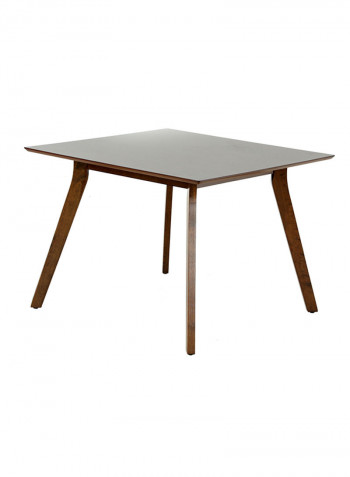 New Kris 4-Seater Dining Set Dark Brown 100 x 100 x 75cm