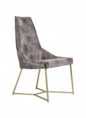 Osaka Dining Chair Grey/Gold 54x65x98centimeter