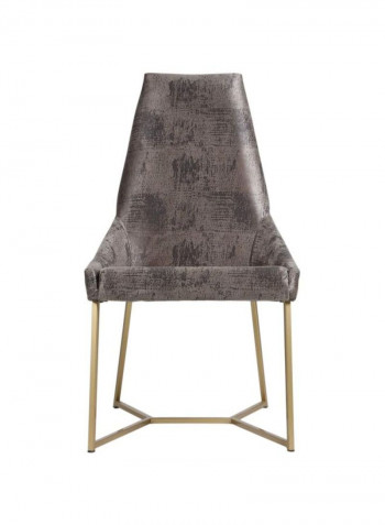 Osaka Dining Chair Grey/Gold 54x65x98centimeter