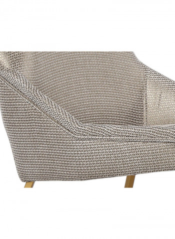 Madrid Dining Chair Grey/Gold 53x53x53centimeter