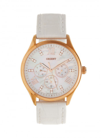 Women's Multi Function Analog Leather Strap Watch