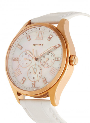 Women's Multi Function Analog Leather Strap Watch