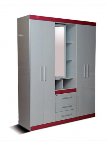 Havana Star Wardrobe With Mirror Grey