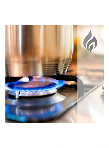4-Burner Stainless Steel Cooking Gas Stove SGC 5470MSFS Silver/Black