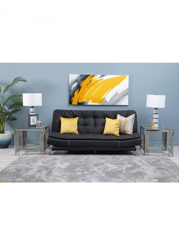 3-Seater Sunrise Sofa Bed Black