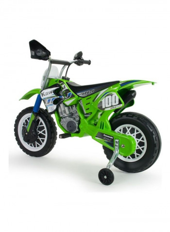 Battery Vehicle Dirt Kawasaki Ride On Motorbike 110x56x76cm