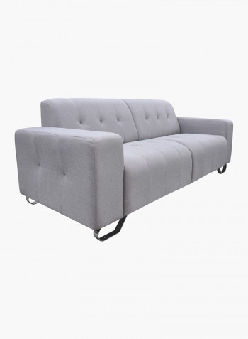 Tufted 3-Seater Sofa Grey