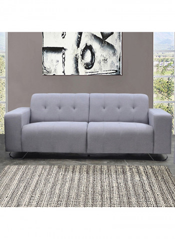 Tufted 3-Seater Sofa Grey