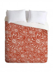 Heather Dutton Felicity Printed Duvet Cover Polyester Yellow/Green Queen