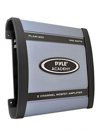 2 Channel Bridgeable Amplifier PLAM1200 Black/Grey