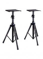 Dual Studio Monitor Speaker Stand Mount Kit B076X9C7H1 Black