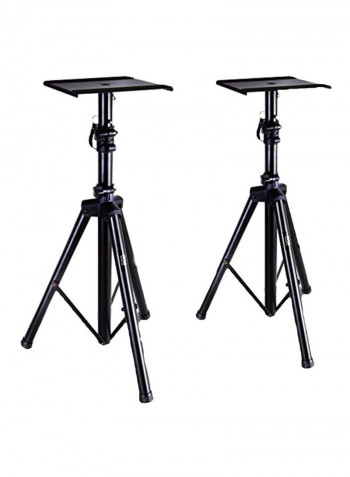 Dual Studio Monitor Speaker Stand Mount Kit B076X9C7H1 Black