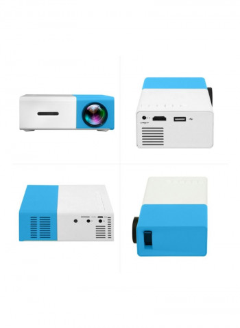 Portable LED Projector - 800 Lumens OS3936BL-AU Blue/White