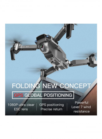 SG907 5G WIFI 1080P Drone with Dual Camera GPS Optical Flow Positioning MV Interface Follow Me Gesture Photos Video RC Quadcopter w/ 2 Batteries Portable Bag 26.5*12*22cm