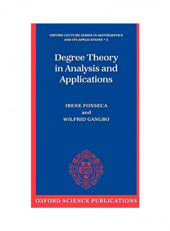 Degree Theory In Analysis And Applications Hardcover