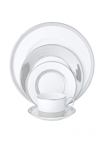 5-Piece Place Setting Serveware Set White