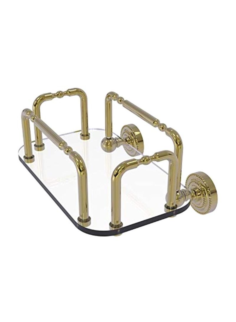Dottingham Collection Towel Holder Clear/Gold