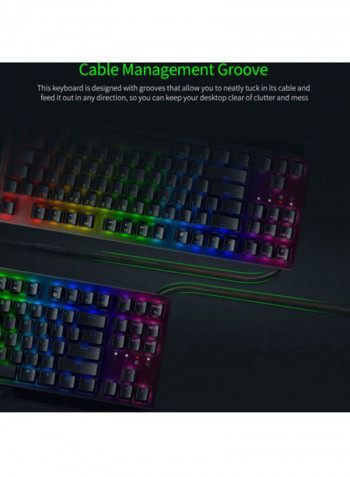 V3 Tenkeyless Wired Keyboard 30x15x5centimeter Black