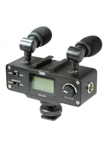 Pre Amp Smart Mixer With Dual Condenser Microphone B01BAUF47W Black