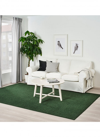 Low Pile Area Rug Green 300 x 200centimeter