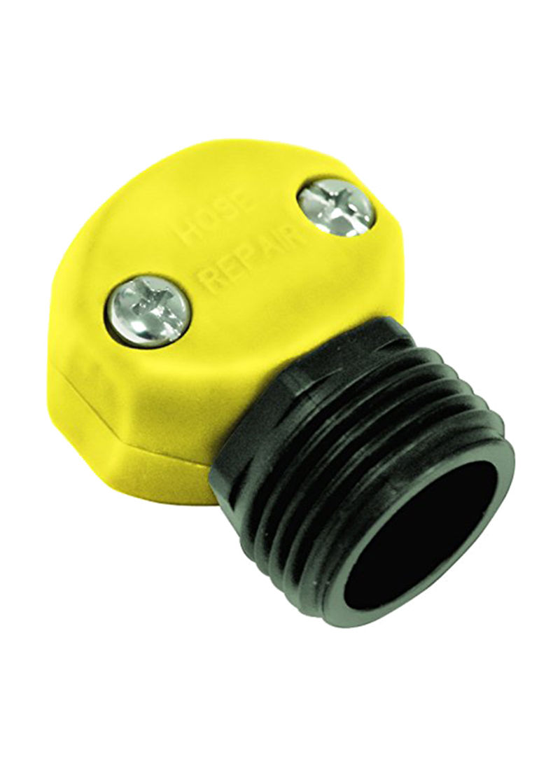 Pack Of 12 Deluxe Male Hose Coupling Yellow/Black