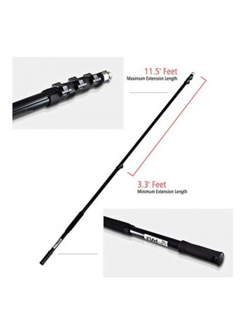 Microphone Boom Pole - 11.5' ft. (PMKSB12) Black