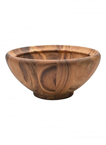 Wooden Salad Bowl Beige 12x12x5.5inch