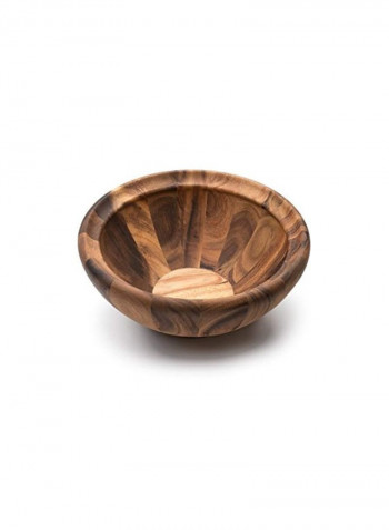 Wooden Salad Bowl Beige 12x12x5.5inch