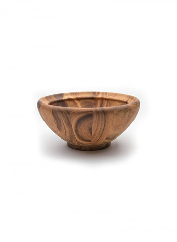 Wooden Salad Bowl Beige 12x12x5.5inch