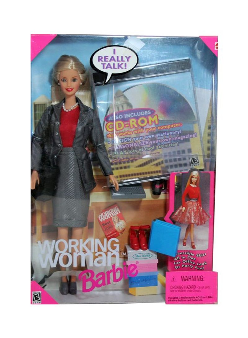 Working Woman Doll 12.9 x 9.3 x 2.4inch