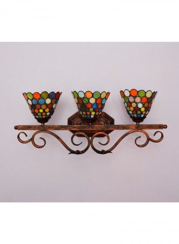 Bohemian Stained Glass Wall Lamp Multicolour