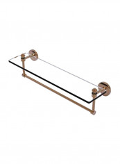 Glass Shelf With Towel Bar Clear/Gold 22x5x5inch reviews Glass Shelf With Towel Bar Clear/Gold 22x5x5inch