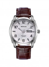 Men's Leather Analog Watch BL0020BRW
