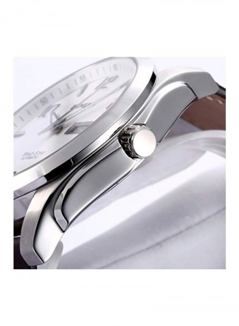 Men's Leather Analog Watch BL0020BRW