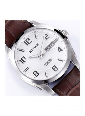 Men's Leather Analog Watch BL0020BRW