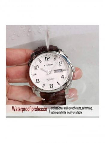 Men's Leather Analog Watch BL0020BRW