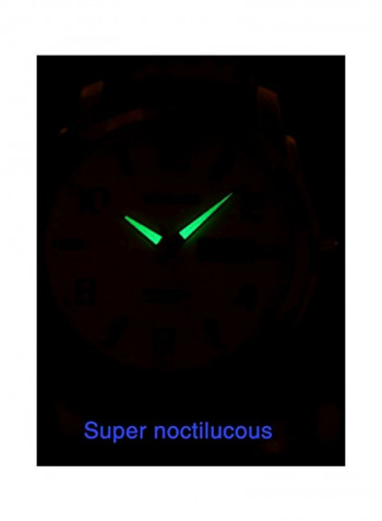 Men's Leather Analog Watch BL0020BRW