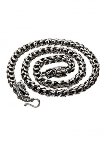 925 Sterling Silver Dragon Pendant Necklace